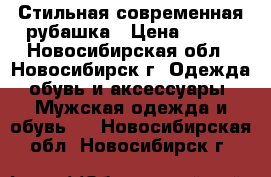 Стильная современная рубашка › Цена ­ 500 - Новосибирская обл., Новосибирск г. Одежда, обувь и аксессуары » Мужская одежда и обувь   . Новосибирская обл.,Новосибирск г.